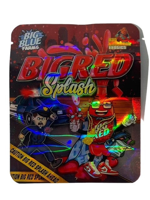 BIG RED SPLASH 3.5G MYLAR BAG