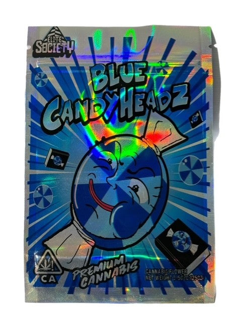 BLUE CANDY HEADZ 3.5G MYLAR BAG