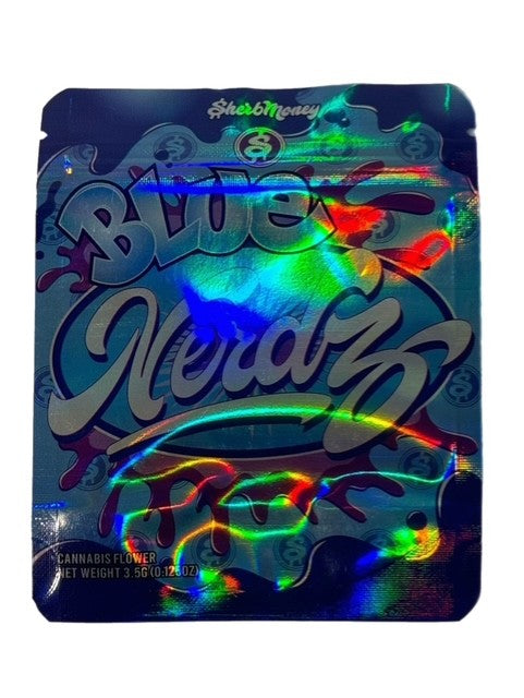 BLUE NERDZ 3.5G MYLAR BAG