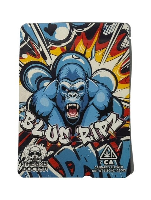 BLUE RIPZ 3.5G MYLAR BAG