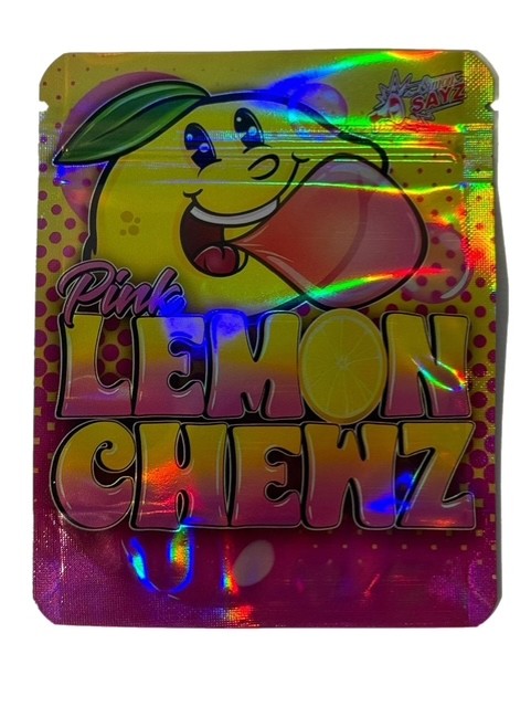 LEMON CHEWS. 3.5G MYLAR BAG