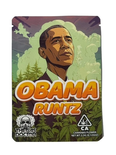 OBAMA RUNTZ 3.5G MYLAR BAG