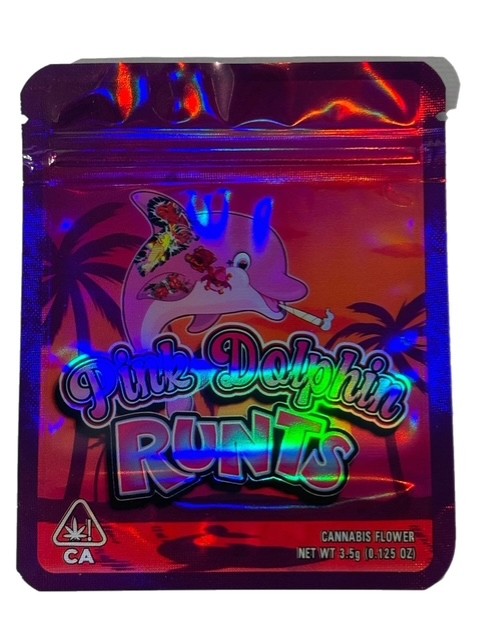 PINK DOLPHIN RUNTZ 3.5G MYLAR BAG