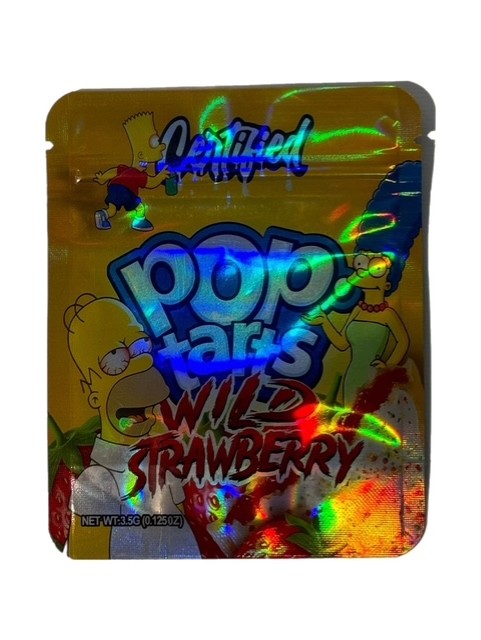 POP TART WILD STRAWBERRY 3.5 MYLAR BAG