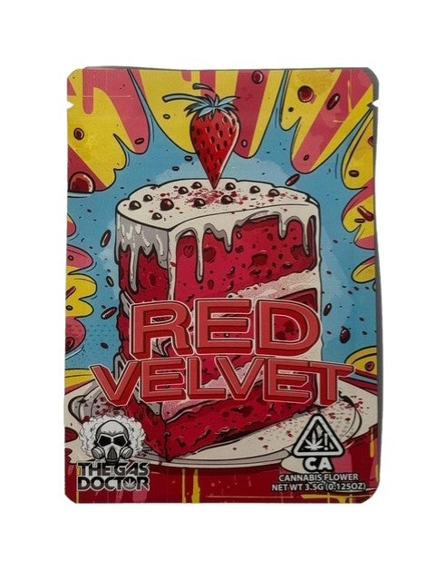 RED VELVET 3.5G MYLAR BAG