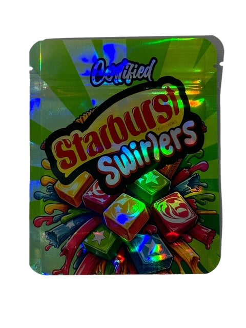 STARBURST SWIRLERS 3.5G MYLAR BAG