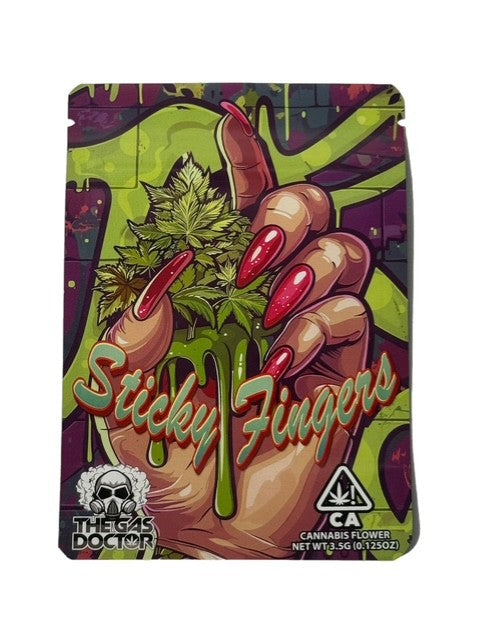 STICKY FINGERS 3.5G MYLAR  BAG