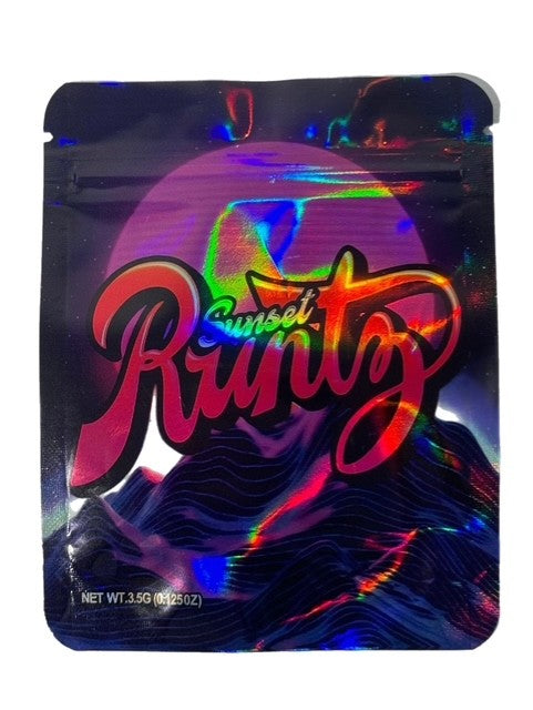 SUNSET RUNTZ 3.5G MYLAR BAG