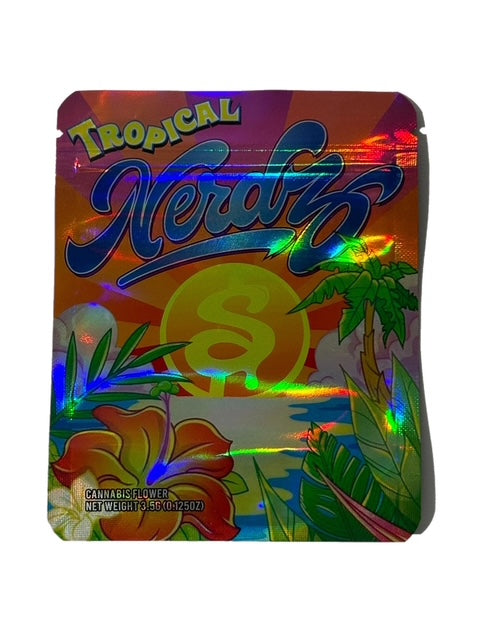 TROPICAL NERDZ 3.5G MYLAR BAG