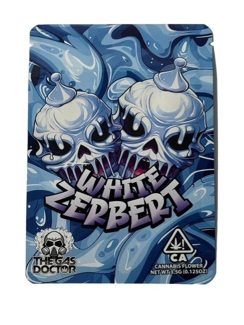 WHITE ZERBERT 3.5G MYLAR BAG